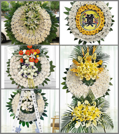 广东清远市佛冈县汤塘镇田心村花圈速递